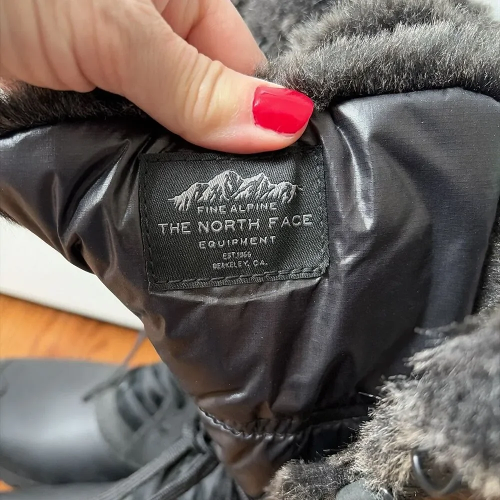 The North Face Shellista II Tall Insulated Winter Boots Black Women's Size 10.5